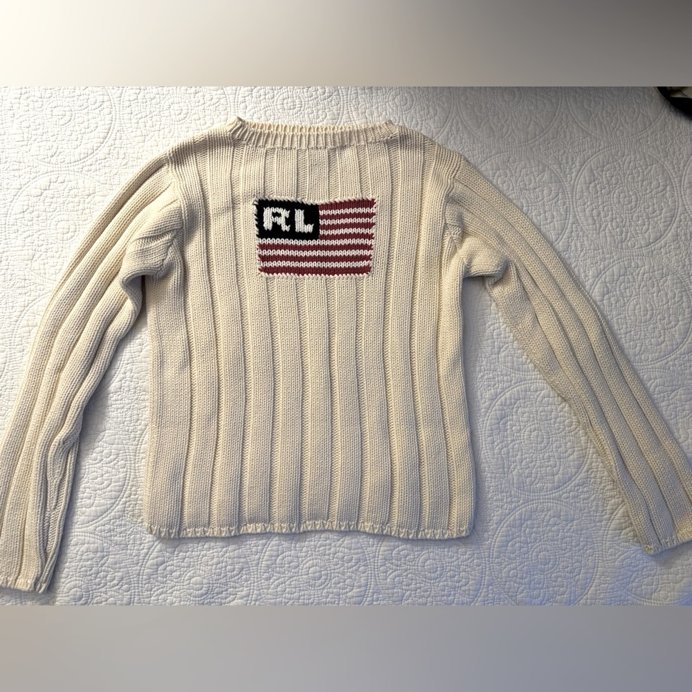 Vintage Ralph Lauren Flag Sweater